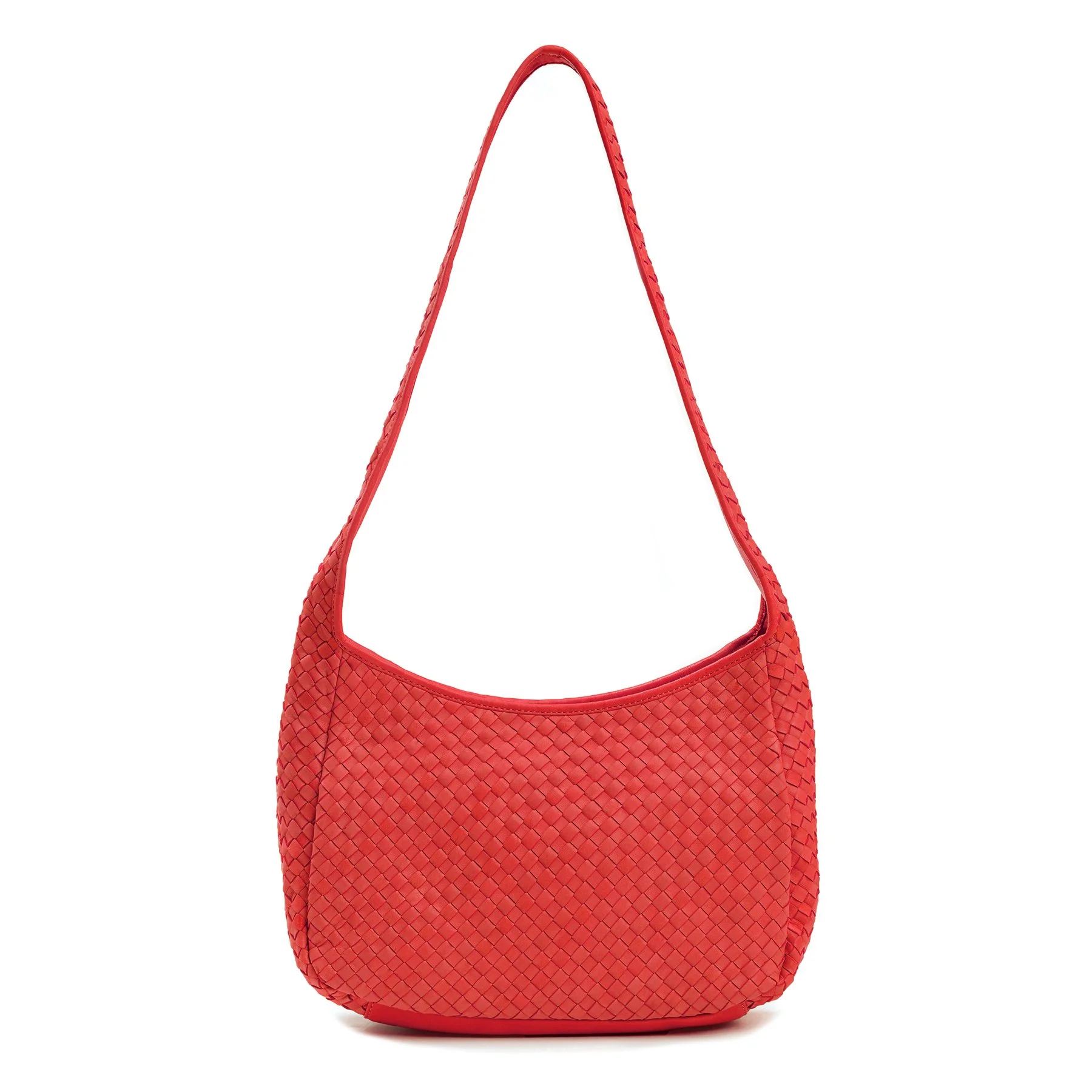 DELIA Coral Woven Handbag — Robert Zur